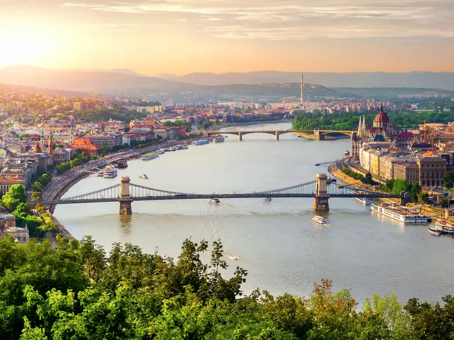 Panorama von Budapest in Ungarn