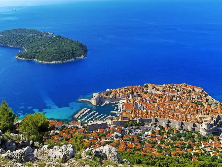 Dubrovnik an der Adriaküste in Dalmatien, Kroatien