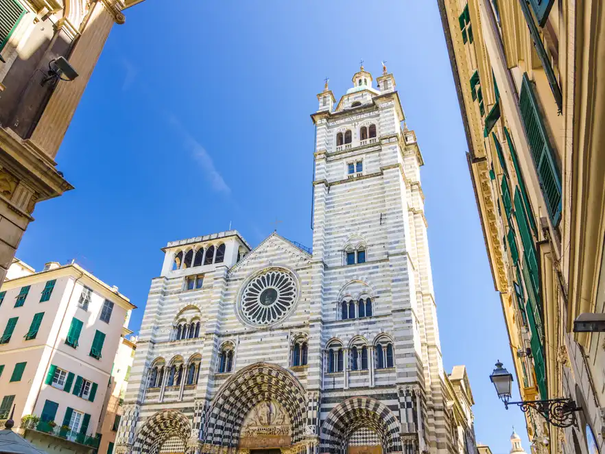 Die Kathedrale San Lorenzo in Genua, Italien