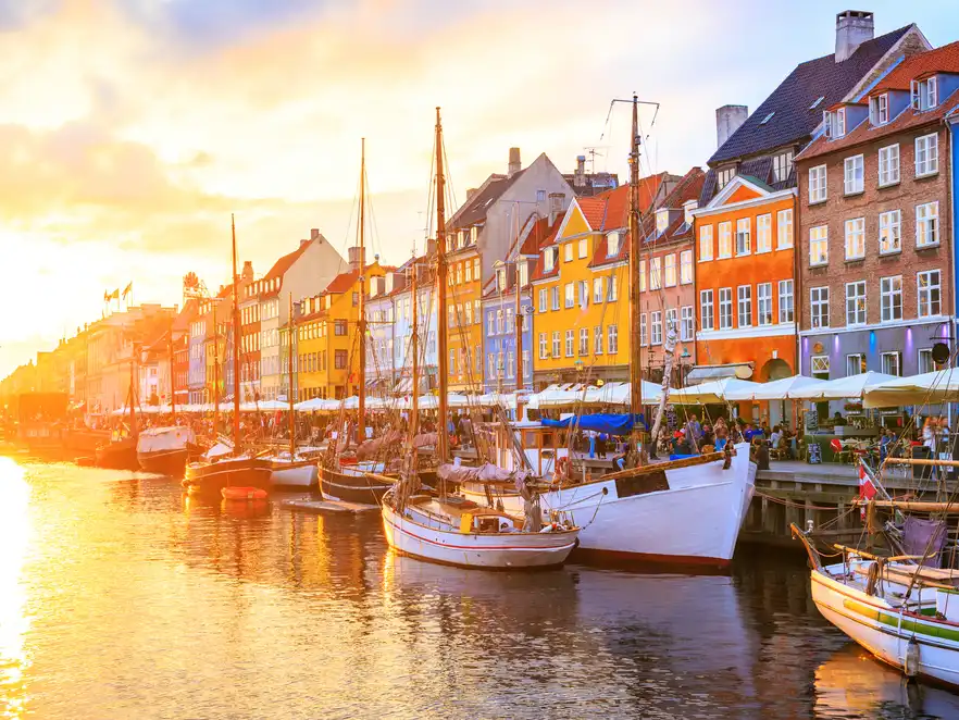 Nyhavn-Kanal in Kopenhagen, Dänemark