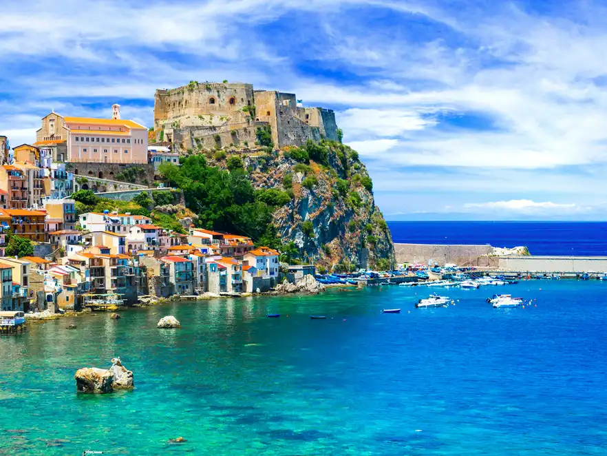 Scilla in Kalabrien, Italien
