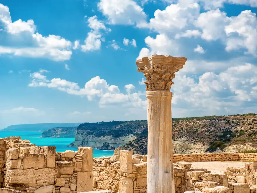 die antike Stadt Kourion an der Südwestküste der Mittelmeerinsel Zypern westlich des heutigen Limassol