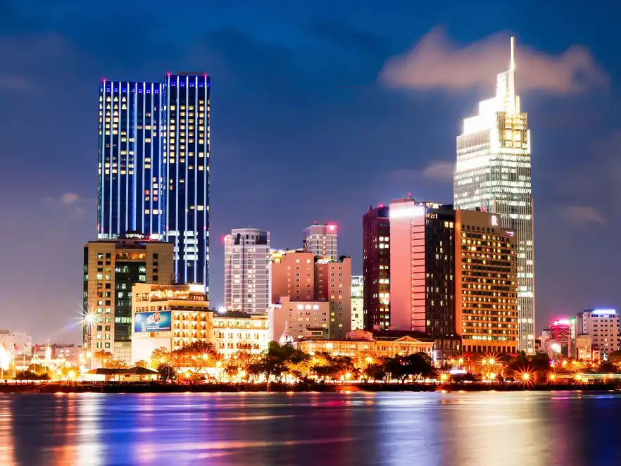 Luftbild von Ho Chi Minh Stadt, Vietnam