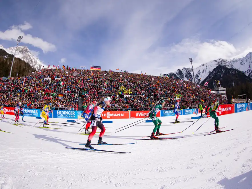 Biathlon in Antholz. 