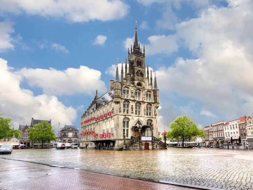 Rathaus von Gouda in den Niederlanden