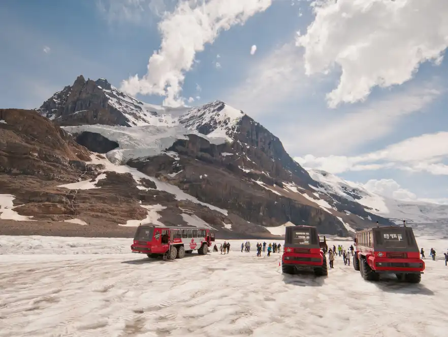 Athabasca Gletscher in Alberta, Kanada