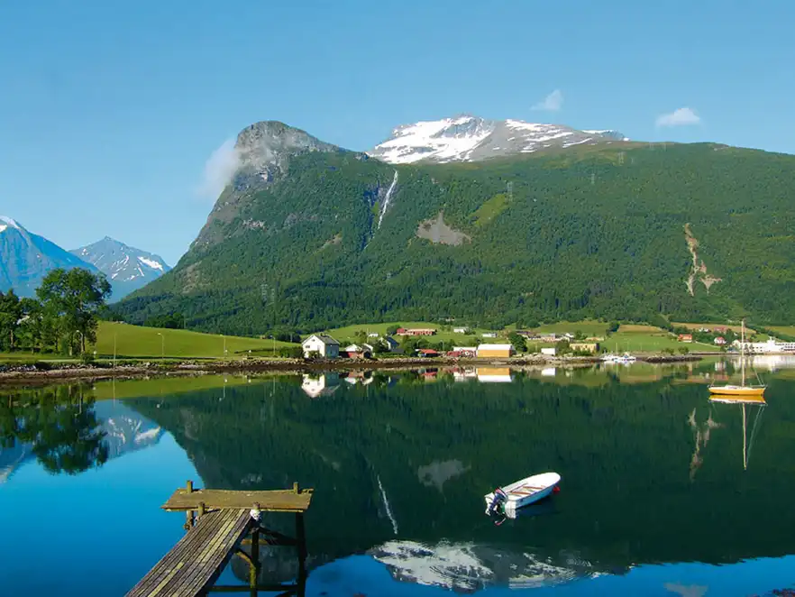 Landschaft rund um Alesund, Norwegen