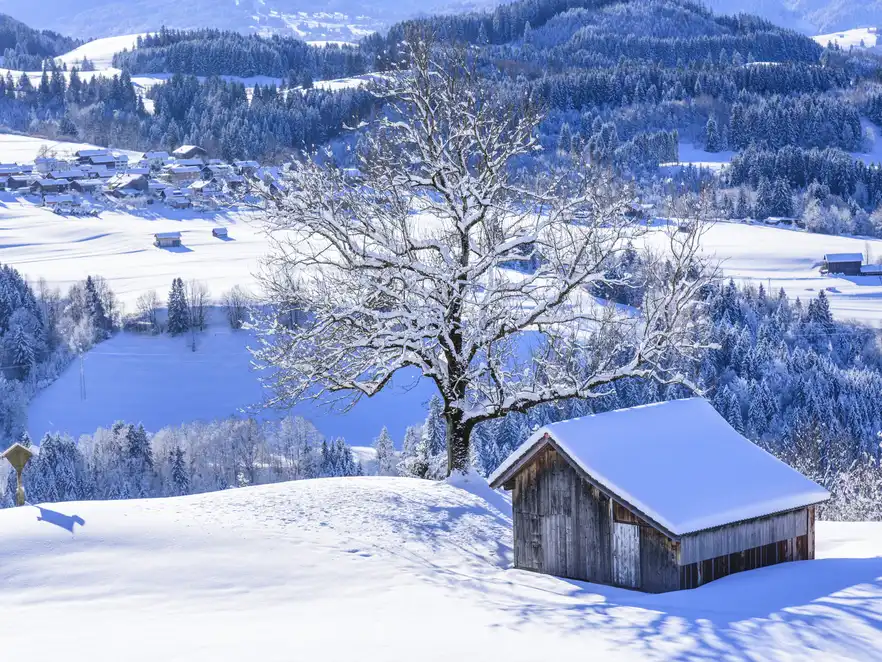 Verschneites Allgäu