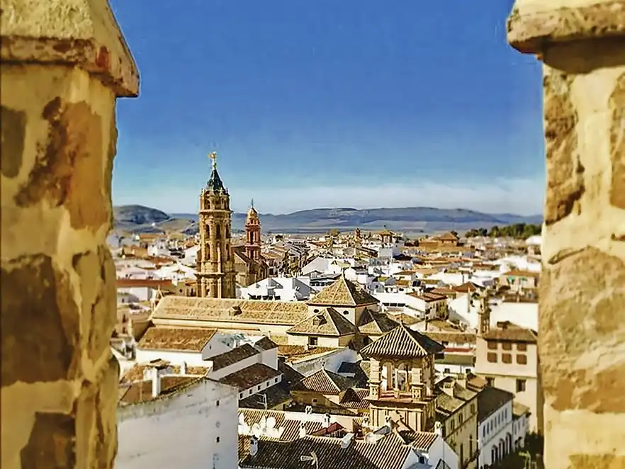 Die historische Portichuelo Kapelle in Antequera in Andalusien
