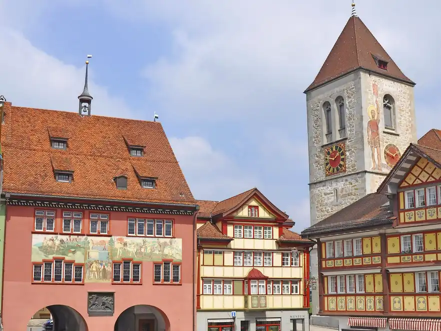 Das Rathaus von Appenzell in der Schweiz