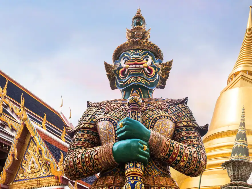 Wat Phra Kaeo, Tempel des Smaragd-Buddhas, Bangkok, Thailand