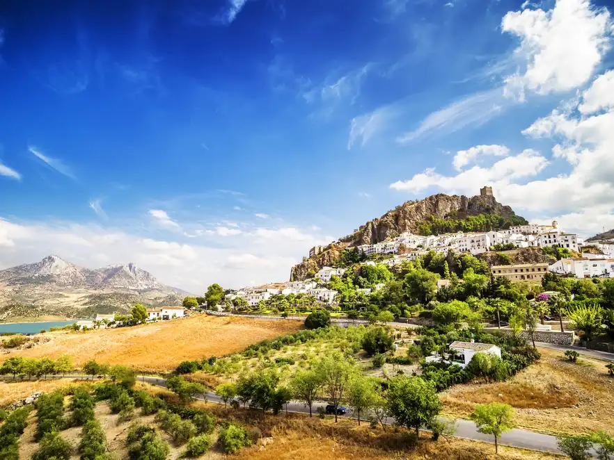 Zahara de la Sierra in Andalusien nahe Cadiz, Spanien