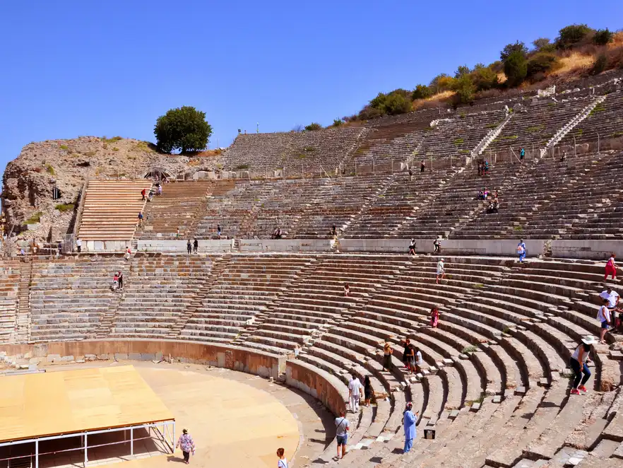 Amphitheater der antiken Stadt Ephesus in Izmir, Türkei