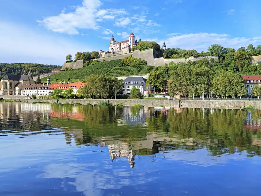 Festung Marienberg oberhalb von Würzburg in Unterfranken, Deutschland