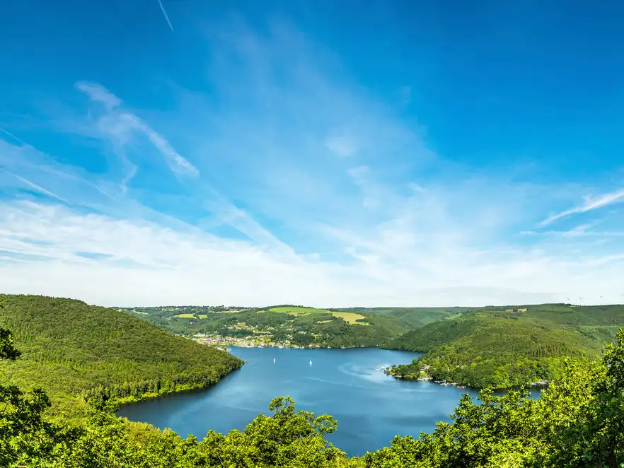 Panorama Rursee in der Eifel