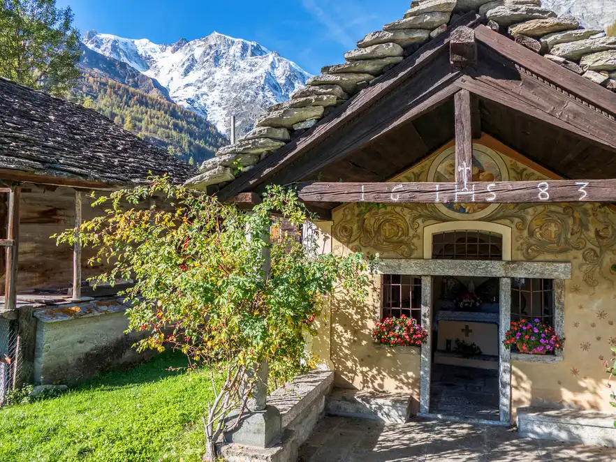 Kleine Kapelle in Macugnaga, Ossolatal
