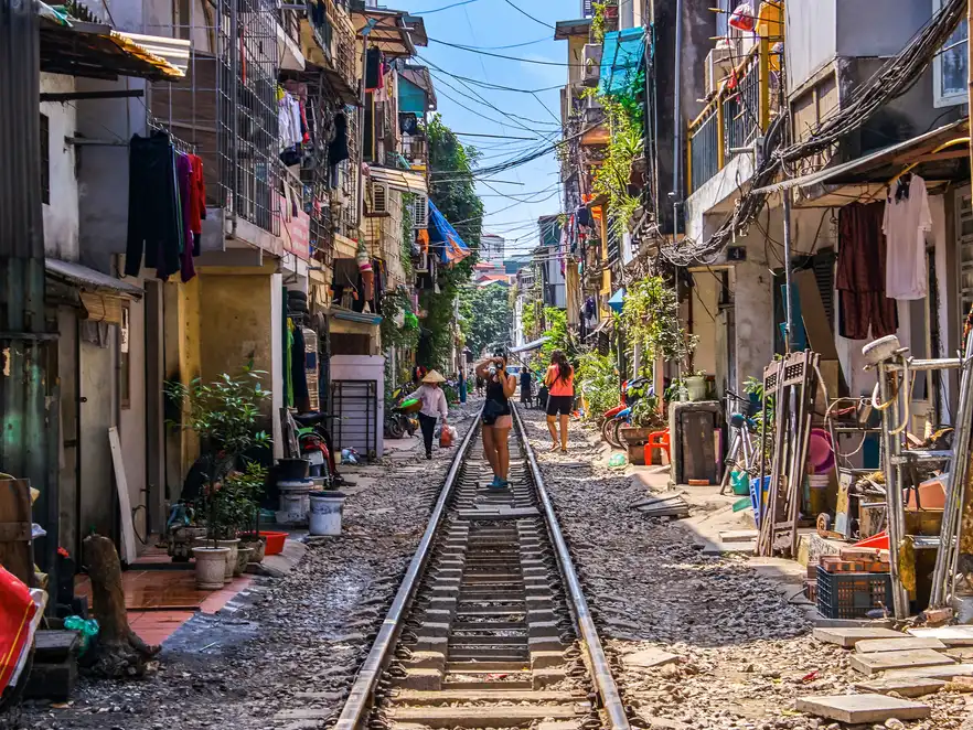 Hanoi Train Street, Vietnam