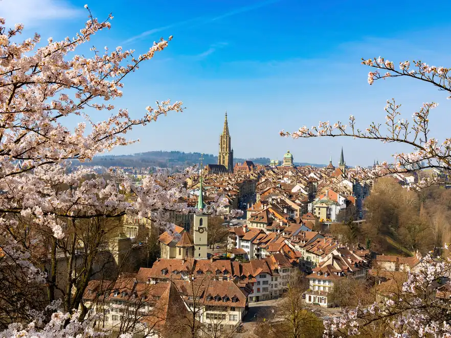 Bern im zeitigen Frühjahr