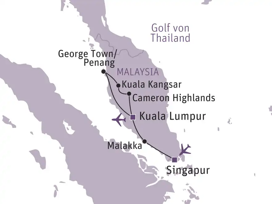 Singapur & Malaysia Rundreise