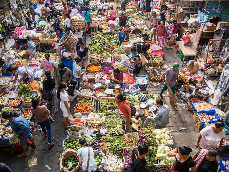 Gemüsemarkt auf Bali
