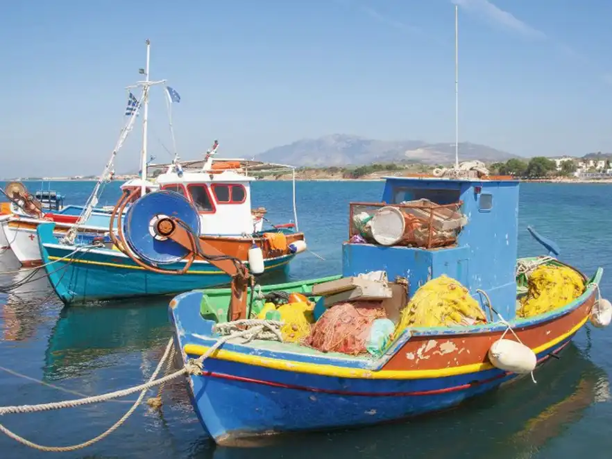 Fischerboote in Mastichari auf der Insel Kos