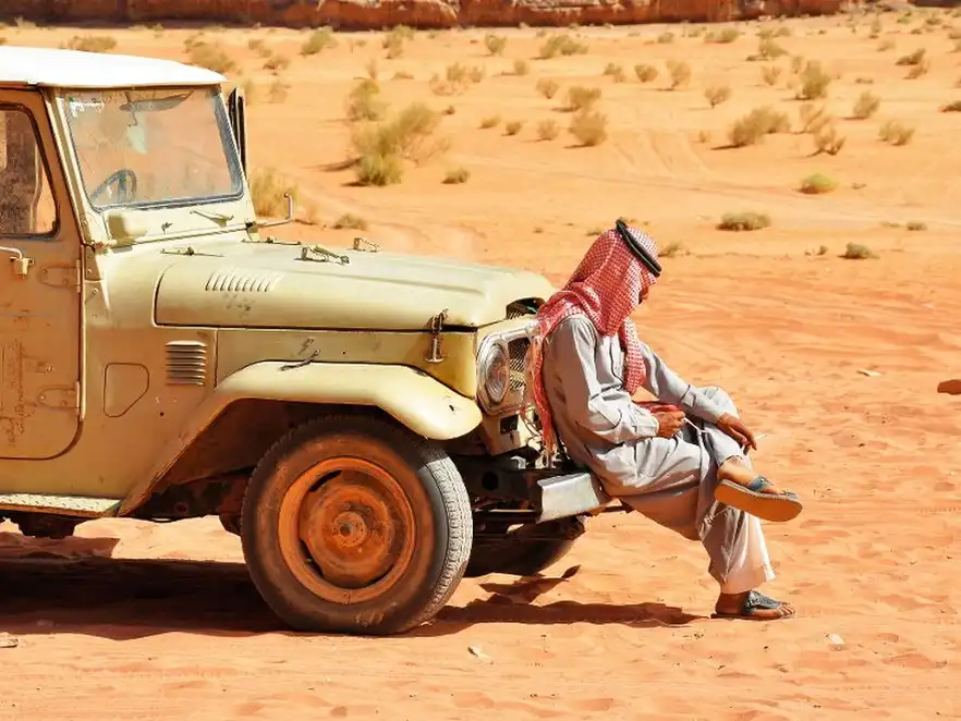 Wüstensafari in der Wadi Rum, Jordanien