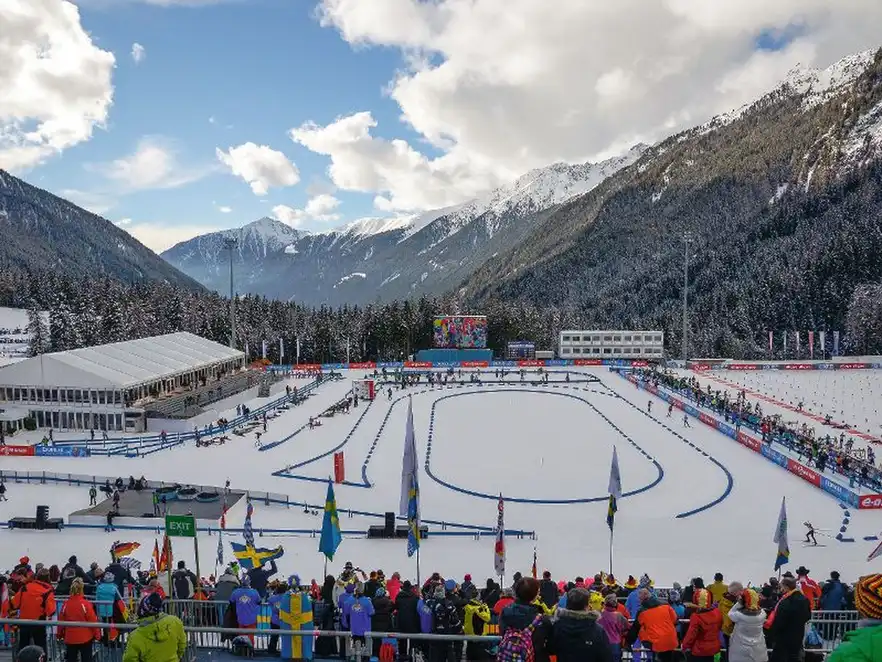 Biathlon in Antholz. 
