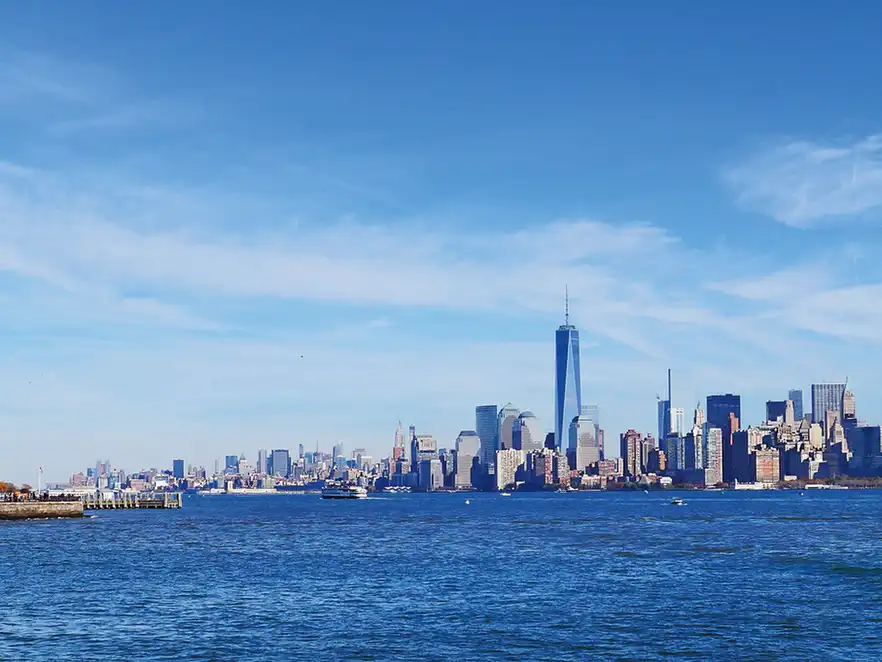 New York mit Freiheitsstatue - Panorama