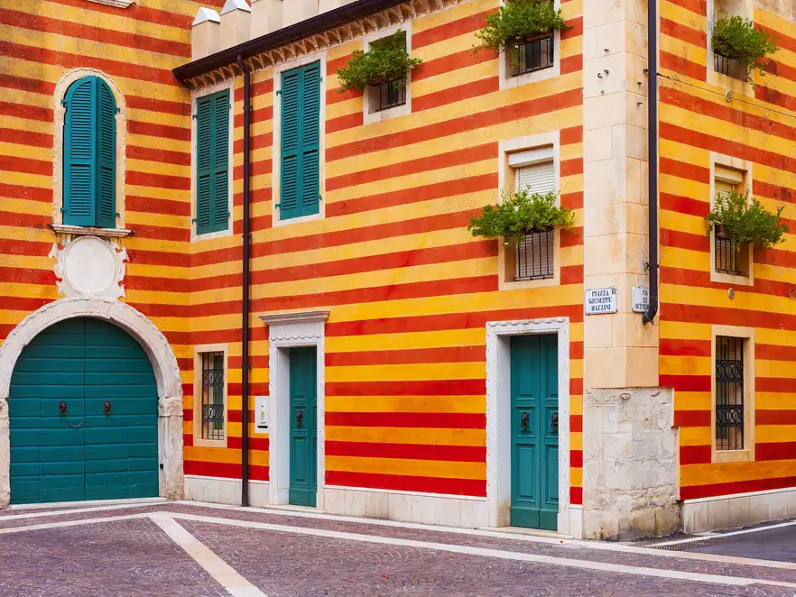 Bardolino am Gardasee in der Region Venetien, Italien