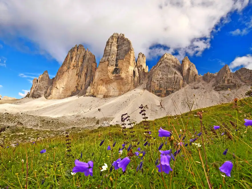 Drei Zinnen in den Dolomiten