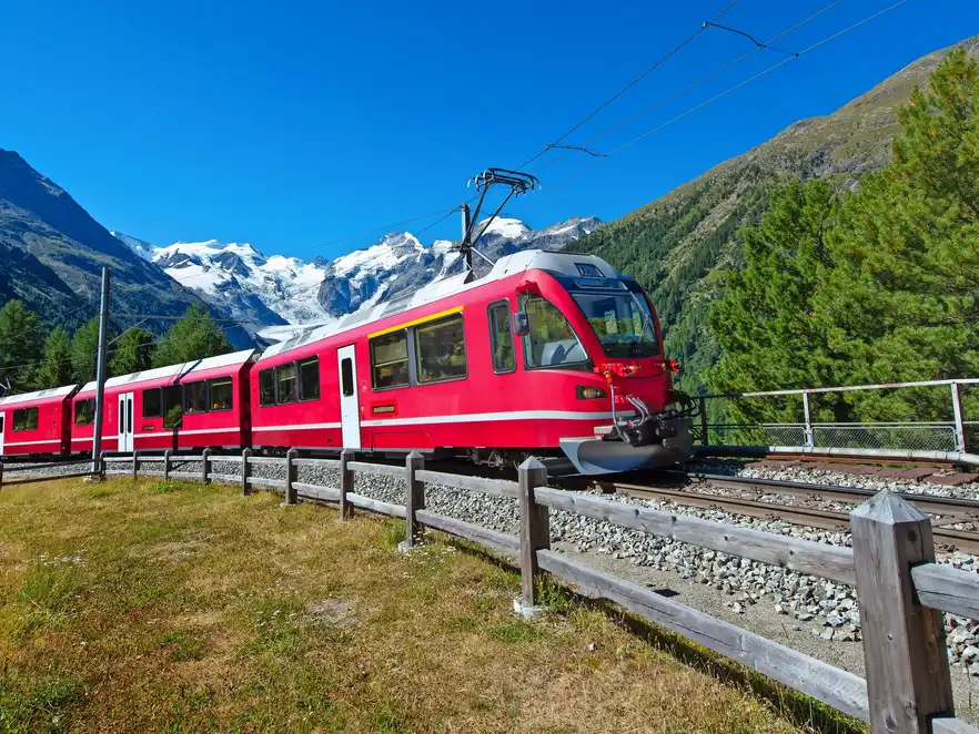 Auf den Spuren des Bernina Express