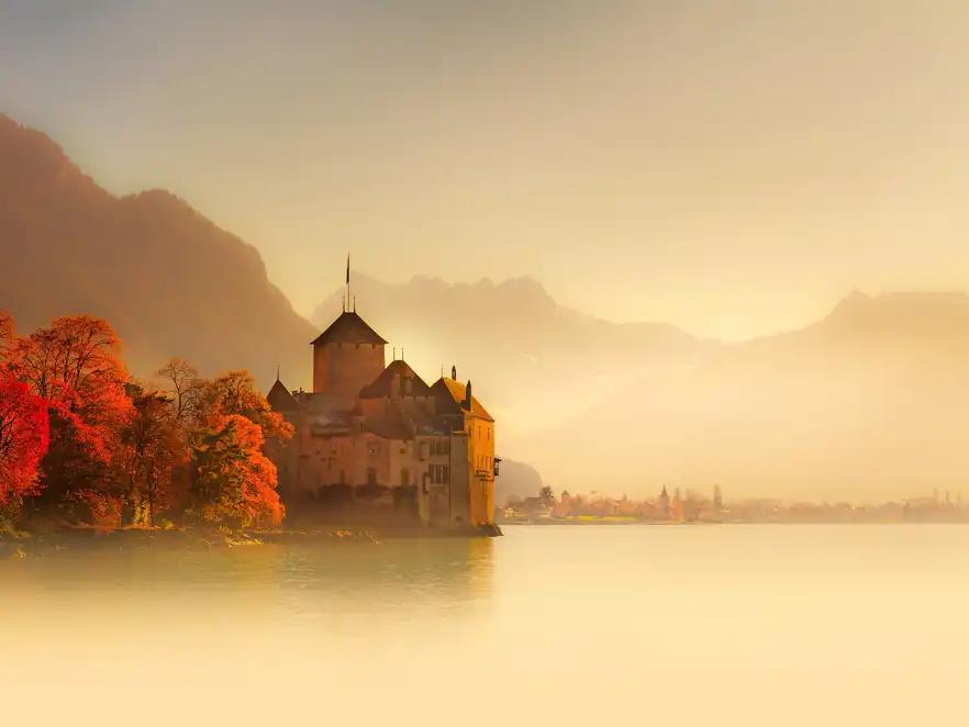 Chateau Chillon, Montreux, Schweiz