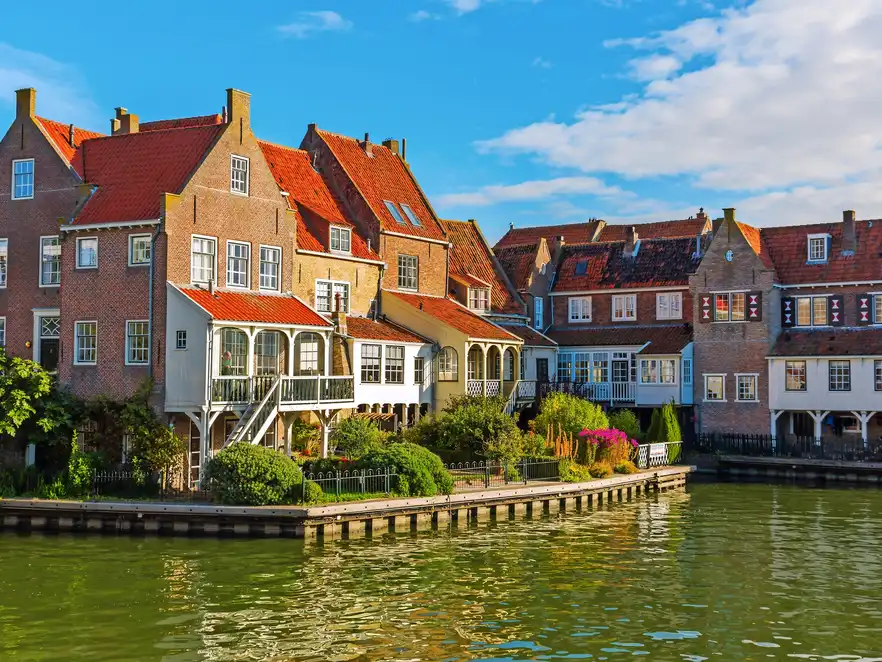 malerische Szene in Enkhuizen, Niederlande