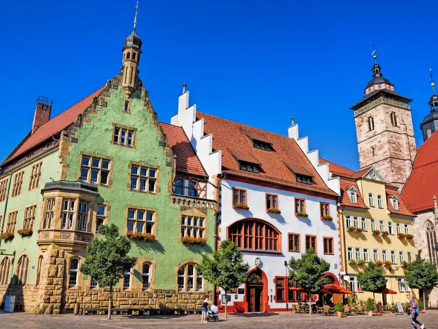 Schmalkalden, Rathaus und Georgskirche
