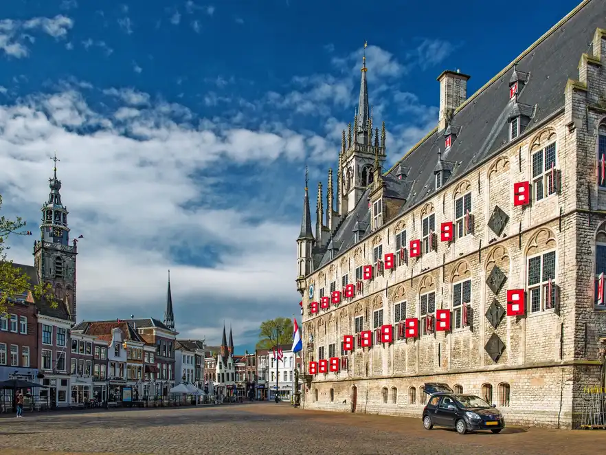 Rathaus von Gouda in den Niederlanden