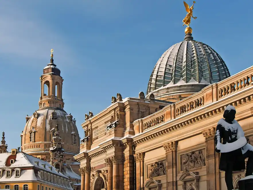 Winter in Dresden, Deutschland