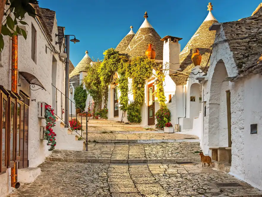 Alberobello in Apulien, Italien